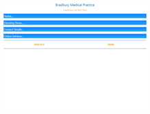 Tablet Screenshot of bradburymedicalpractice.com